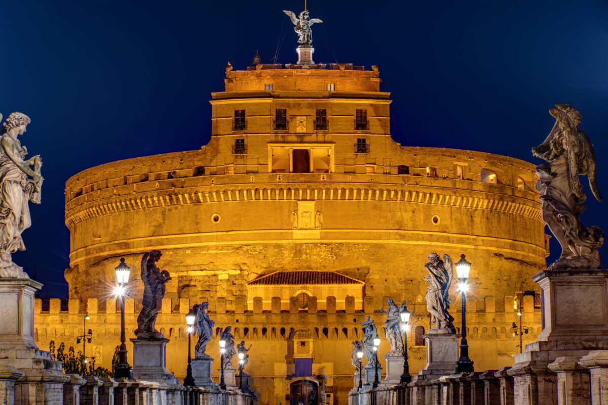 The,Castel,Sant,Angelo,And,The,Sant,Angelo,Bridge,In